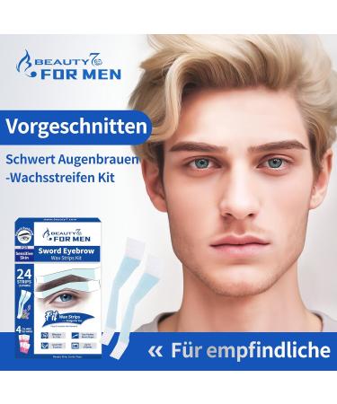  Beauty7 Beauty7 Pack of 24 cold wax strips for at-home hair removal for men for the receding hairline eyebrows sensitive skin - Buy Online on GoSupps.com