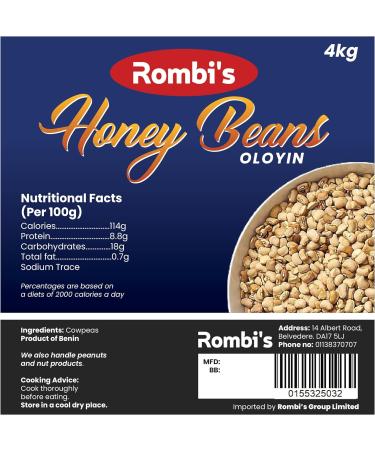 Rombi's Oloyin Beans (Sweet Honey Beans) 4kg - Buy Online on GoSupps.com