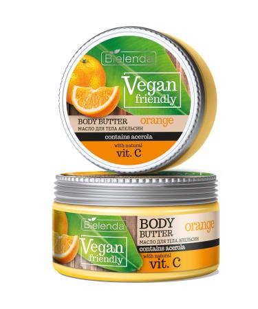 Bielenda Vegan Friendly - Actively Take Care Of The Skin Tone Moisturize And Soften It Restoring The Extraordinary Smoothness And Elasticity - Vegan Friendly Orange Body Butter - 250 ml