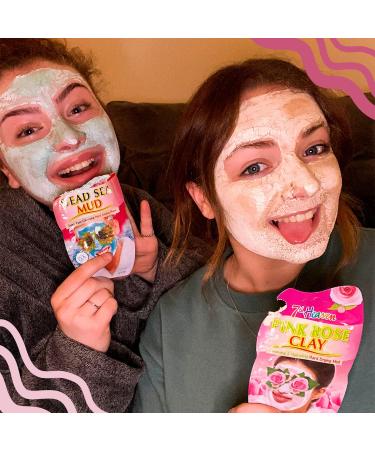 7th Heaven Face Masks Skincare Set - 7 Clay, Mud & Peel Off Masks Gift Set - Chocolate Mud, Charcoal, Dead Sea, Pink Rose - Perfect for a Spa Day at Home - Buy Online on GoSupps.com