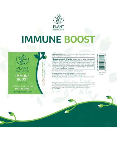 Plant Stem Cells Gemmotherapy Immune Boost | Black Elder (Elderberry) Echinacea & Yarrow | Natural Immune Support Metabolic Health Menses Health Detoxification and Wellness* Daily Multivitamin - Buy Online on GoSupps.com