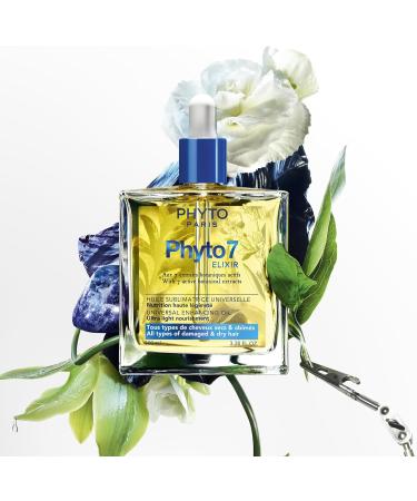  Phyto Phyto Paris - Phyto 7 - Universal Beautifying Oil 100ml - Oil for fine dry to very dry hair - Multi-purpose treatment: nourishment styling finishing - 99% natural ingredients - Buy Online on GoSupps.com