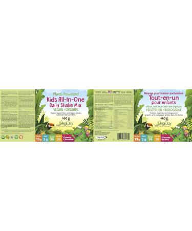 Kids All-In-One Daily Shake Mix Dreamy Chocolate 460g Vegan Organic Plant-based Protein and Greens 13g of protein per serving Naturally Sweetened Free of Artificial Colours and Preservatives Perfect for Smoothies - Buy Online on GoSupps.com