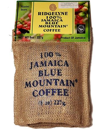 100% Jamaica Blue Mountain Coffee Whole Bean (1/2 lb) Whole Bean 1/2 lb