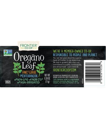 Frontier Co-op Oregano Leaf 0.38 oz - Organic Dried Italian Herb - Buy Online on GoSupps.com