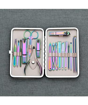 Nail Clippers Set 18 Piece Color Nail Clipper Set Nail Clipper Nail Clipper Manicure Tool Set Personal Care Portable Home Nail Set - Buy Online on GoSupps.com