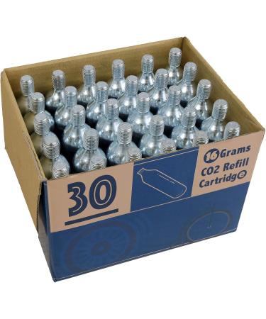 CyclingDeal 16g Threaded CO2 Cartridges Refills for Bike Pump - 30 Pack - Buy Online on GoSupps.com