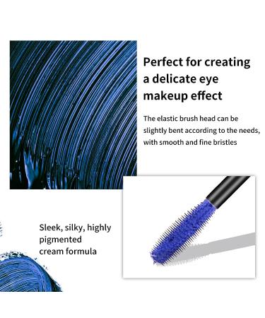 Boobeen Colored Volume Mascara - 4D Silk Fiber Lash Mascara for Lengthening and Volumizing, Blue - Long Lasting Eye Makeup for Women - Buy Online on GoSupps.com