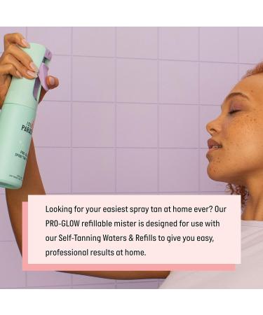 Isle of Paradise Pro Glow Spray Tan Mister Refillable 360 Continuous Mist Bottle for Smooth Streak-Free Self-Tanner Application For Self-Tan Water Formulas 1 Count - Buy Online on GoSupps.com