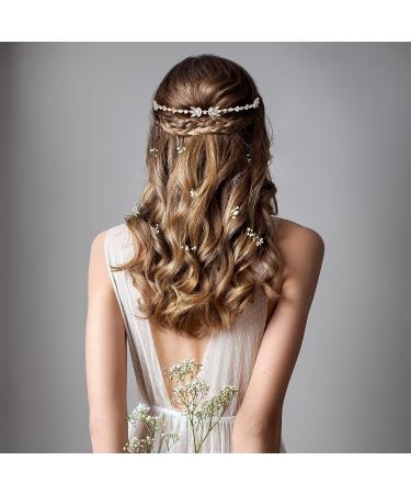 OIIKI Bridal Crystal Rhinestone Hair Combs - Sparkling Wedding Hair Piece for Women & Girls (Gold/Silver) - Buy Online on GoSupps.com