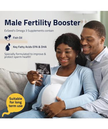  ExSeed ExSeed Health Men's Dietary Supplement - Omega 3-3 Months (x3 Bottles) - 60 Capsules Per Bottle - Fish Oils for Men - Promote - Buy Online on GoSupps.com