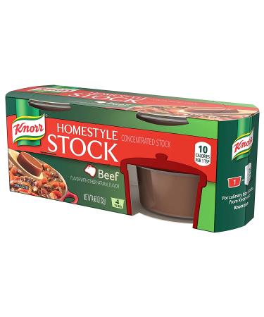 Knorr Homestyle Stock Beef Concentrated Broth 4.66 oz 4 ct - Rich and Flavorful - Buy Online on GoSupps.com