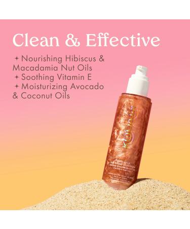 Kopari Sun Shield Body Glow Broad Spectrum SPF 45 in Rose Gold & Gradual Self-Tanning Mousse Infused with Hyaluronic Acid - Buy Online on GoSupps.com