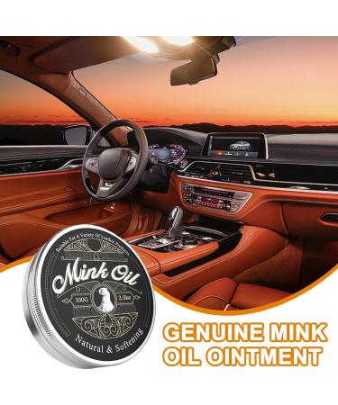 Hqunjikp Mink Oil Leather Conditioner | Softening and Cleaning Leather Conditioner | Softening and Restoring Paste 100g All-Natural Cleaning Supplies for - Buy Online on GoSupps.com