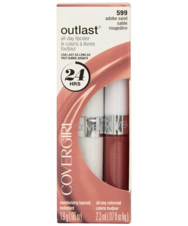 CoverGirl Outlast All Day Two Step Lipcolor Adobe Sand 599 0.13 Ounce