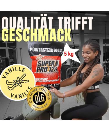 Powerstar Super Hi Pro 128 | 5kg Multi-Component Protein Powder Vanilla | 80% Protein | Muscle Building & Weight Loss Shake - Buy Online on GoSupps.com