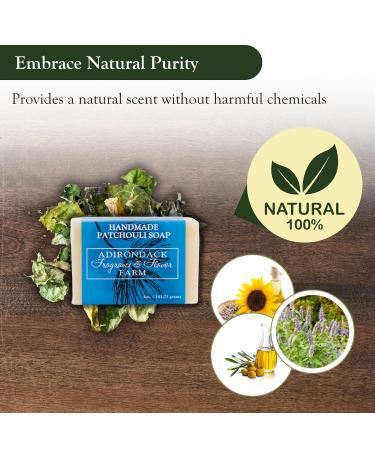 Buy ADK Natural Patchouli Soap Bar - 16 oz Handmade Organic Vegan Soap for Moisturizing Dry Skin | Antioxidant Body Soap for Men Women & Babies - Buy Online on GoSupps.com