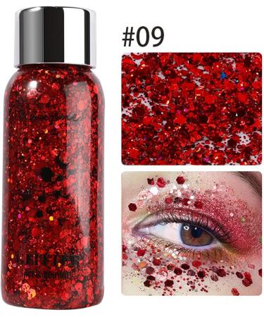  bellv Glitter Liquid Eyeshadow | Glitter Gel Mermaid Face - Waterproof Long Lasting Face & Hair - Holographic Cosmetic Accessory for Concert Festival Bellv - Buy Online on GoSupps.com