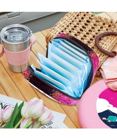 Women's Pink Daisy Flower Tampon Storage Bags | Stylish & Functional Binding Pocket Zip Bags - Buy Online on GoSupps.com