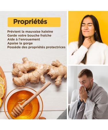 Propol-mel 500g - Gluten-free honey and ginger candy. Recommended to combat bad breath and for the care of the - Buy Online on GoSupps.com