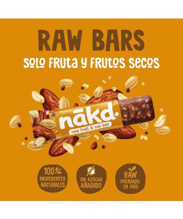 Nakd Nakd Peanut Delight Raw Fruit and Peanut Bars 4 x 35 g - Buy Online on GoSupps.com
