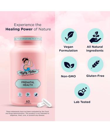 Mighty Mother Conception Fertility Prenatal Vitamins - 60 Capsules | With Iron, Folic Acid, Zinc, Biotin, Vitamin C, D, & B Complex | Pre & Post-Natal Multivitamins for Healthy Pregnancy - Buy Online on GoSupps.com