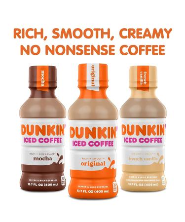 Dunkin Donuts Original Iced Coffee - 13.7oz (Pack of 12) - Shop Now for a Refreshing Pick-Me-Up - Buy Online on GoSupps.com