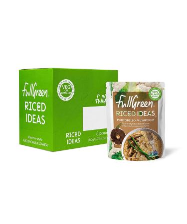 Fullgreen Riced Ideas Portobello Mushroom Risotto-Style Riced Cauliflower 6-Pack | Low Carb Keto Meal Made in USA - Buy Online on GoSupps.com