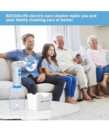 BOCOOLIFE Electric Ear Wax Removal Tool - Safe & Effective Ear Cleaner with 4 Pressure Settings for Adults - Includes Water Temperature Detector - Otoscope & Flushing System for Ear Care - Buy Online on GoSupps.com
