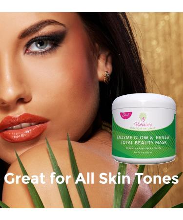 Victoria's Body Shoppe Fruit Enzyme Glow Mask | Anti-Wrinkle Revitalizing Skincare | Total Beauty Solution - Buy Online on GoSupps.com