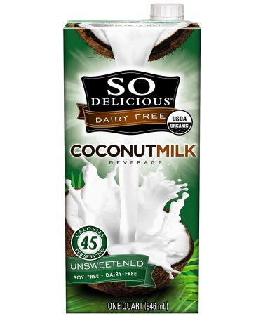 So Delicious Dairy-Free Organic Coconutmilk Beverage  Unsweetened  32 Ounce (Pack of 6) Plant-Based Vegan Dairy Alternative  Great in Smoothies Protein Shakes or Cereal - Buy Online on GoSupps.com