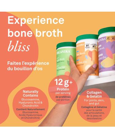 Organika Full Spectrum Collagen - Type 1 2 3 5 10 & Chicken Bone Broth Powder- Free Range and Vegetarian Fed Chickens- Keto Friendly High Protein and Mineral Content- 300g Collagen + Chicken Bone Broth Powder - Buy Online on GoSupps.com