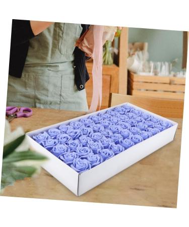 Amosfun 50pcs Valentine's Day Rose Soap Rose Petals Rose Floral Soaps Rose Hand Soap Floral Scented Bath Soap Artificial Rose Flower Rose Gift Artificial Flower Take a Bath Corn Starch Purple Blue 7X4.5CM - Buy Online on GoSupps.com