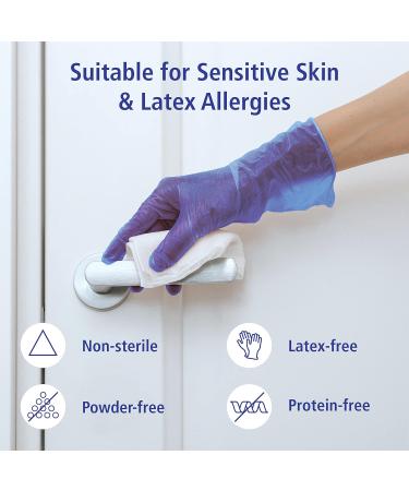 MediTrade BlueGen Large Blue Vinyl Examination Gloves - 100 Count | Non-Sterile & Powder-Free - Buy Online on GoSupps.com