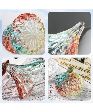 ANGNYA Luxury Large Nail Dappen Dish with Lid - Colorful Crystal Glass Cup for Acrylic Nails - Monomer Acrylic Nail Decor Liquid Powder Holder Dish - Buy Online on GoSupps.com