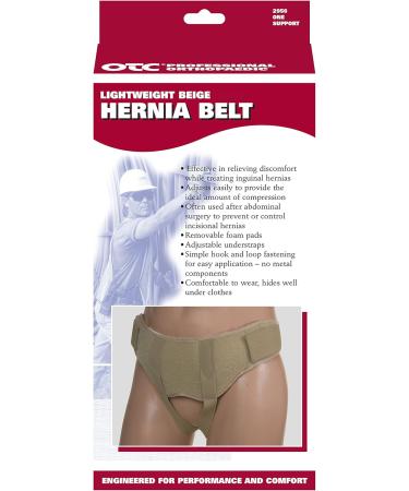 OTC Hernia Support - Inguinal & Scrotal Treatment for Single/Double Herniation - Beige Small International Shipping Available - Buy Online on GoSupps.com