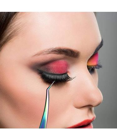 Eriseds BiFrost False Eyelash Tweezers Set - Rust-Free Stainless Steel 3-Piece Precision Tool for Eyelash Extensions & Hair Removal - Essential Beauty Salon Accessories - Buy Online on GoSupps.com