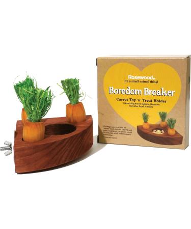 Rosewood 19260 Carrot Toy 'n' Treat Holder for Small Animals - Transparent Single - Buy Online on GoSupps.com
