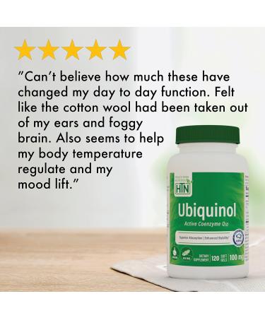 Health Thru Nutrition Ubiquinol 100mg - Kaneka QH CoQ-10 Softgels | Enhanced Bioavailability | 3rd Party Tested | Non-GMO | Cardiovascular & Mitochondria Support - 120 Count - Buy Online on GoSupps.com