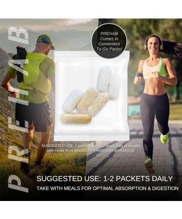 PREHAB Tendon + Ligament + Total Joint Support | #1 Joint Supplement for Athletes | 40 Ingredient Super Complex | Glucosamine Chondroitin MSM Turmeric | Premium Tendon Ligament Joint Supplement - Buy Online on GoSupps.com