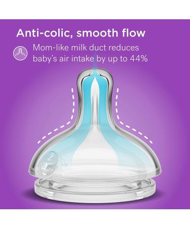 Smilo Anti-Colic Bottle Nipple Fast Flow Stage 3 - 9M+ | Pack of 6 | Smooth Flow Design | Anti-Colic Relief | Suitable from 9 Months - Buy Online on GoSupps.com