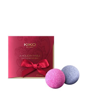 KIKO Milano A Holiday Fable Fairytale Bath Bomb Set | Skincare Kit: 2 Cherry Blossom And Lavender Bath Bombs