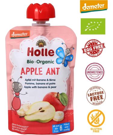 Holle Pouchy Organic Apple Banana Pear Water Bottle +6m 100g - Buy Online on GoSupps.com