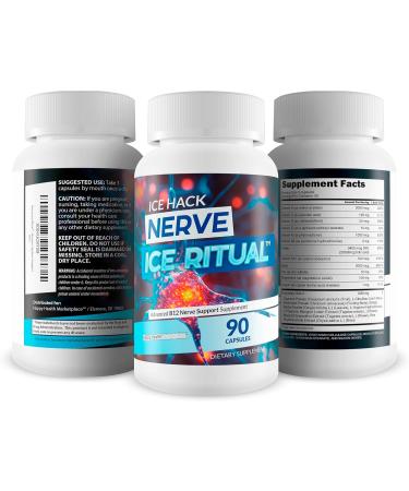 Nerve Ice Ritual Ice Hack - Okinawa Capsaicin For Neuropathy - Vitamin B12 Nerve Support Supplement - Central Nervous System Nerve Flow For Neuropathy Relief - Best Magnesium Nervous System Support - Buy Online on GoSupps.com