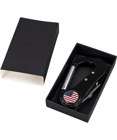 Golfing Gizmos 5 in 1 Tool Accessories - Divot Repair, Ball Marker, Cutter, Spike Tightener with Carabiner Clip - Buy Online on GoSupps.com