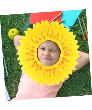 Alasum Sports Games Props Decor Sunflower Hood Yellow Flower Headgear Sunflower Headdress Kids Dresses Girl - Buy Online on GoSupps.com