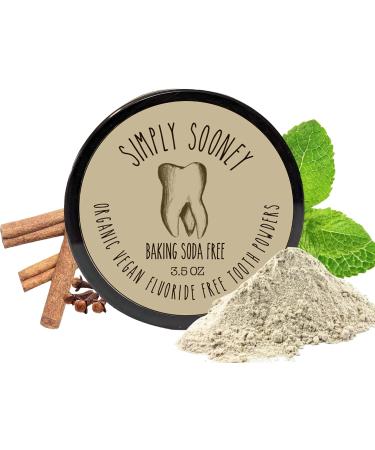 Organic Vegan Tooth Powder - Fluoride Free Baking Soda Free Cinnamon & Clove Flavor | 6 Month Supply - Buy Online on GoSupps.com