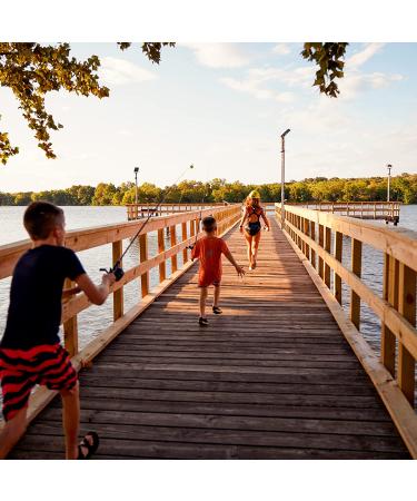 Zebco Splash Kids Spincast Reel and Fishing Rod Combo - Durable 29 Floating Fiberglass Rod - Tangle-Free Design - Pre-Spooled with 6-Pound Line - Blue - Buy Online on GoSupps.com