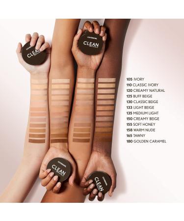 Covergirl Clean Invisible Pressed Powder - Lightweight Vegan Formula - Classic Beige 130 - 0.38oz - Buy Online on GoSupps.com