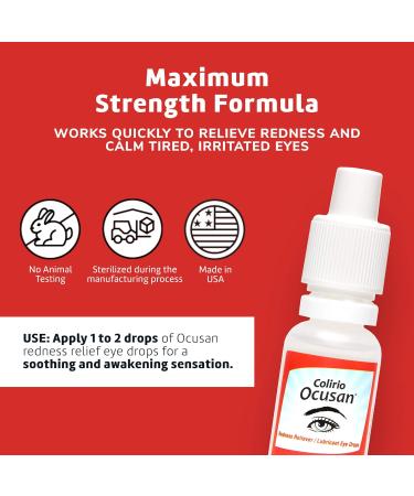 Buy Eye Drops for Red Eyes - Fast Redness Relief & Soothe Irritated Eyes - 0.50 Fl Oz (Pack of 1) | International Shipping Available - Buy Online on GoSupps.com